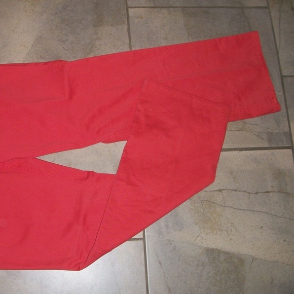 Earth Rocks Spring Coral Orange Cotton Pants - Picture 2 of 4